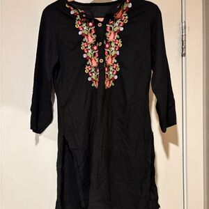 Floral Yoke Design Short Kurti